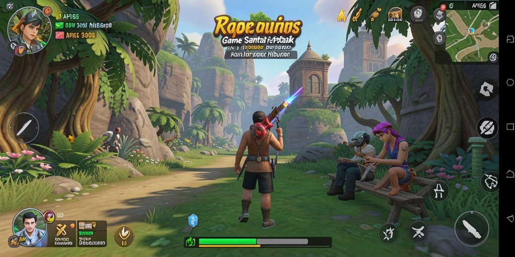 Screenshot menunjukkan gameplay santai dan menyenangkan dari API66.