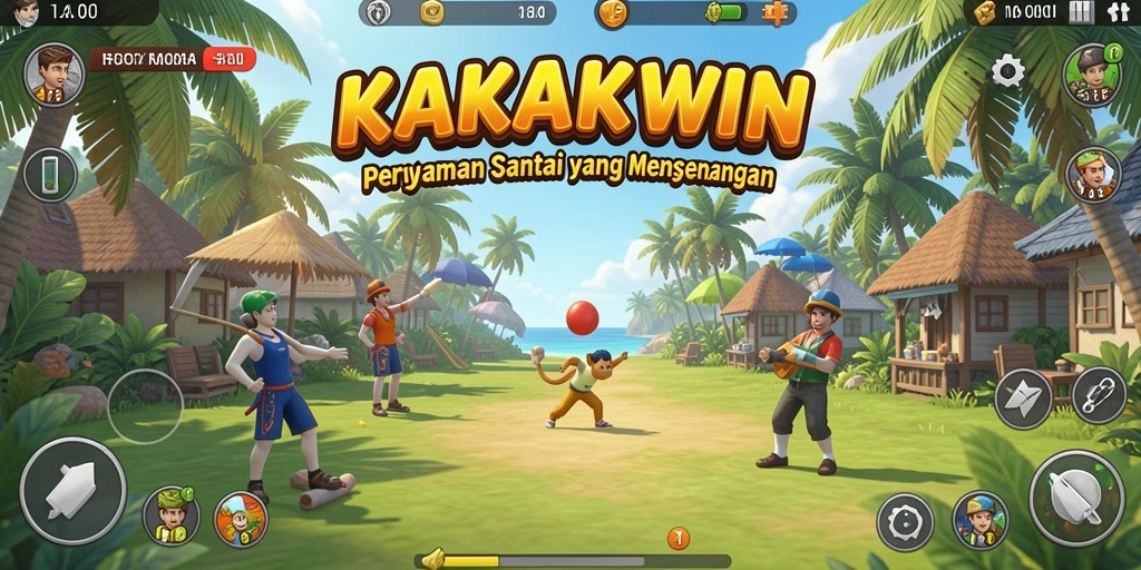 Gameplay KAKAKWIN yang santai dan menarik.