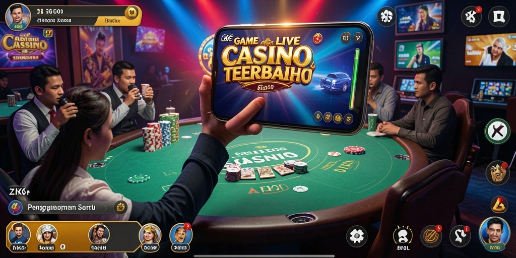 Gameplay seru dan interaktif dari game Live Casino ZK6.